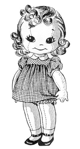 cute doll representation
