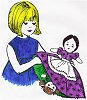 Mother/ Daughter Topsy-Turvy