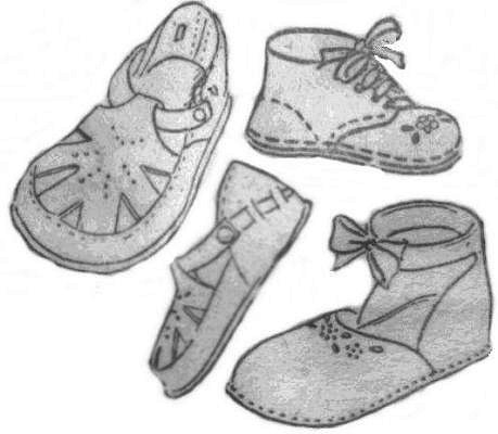 A pattern to make shoes for your Gene Marshall doll.